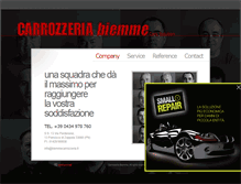 Tablet Screenshot of biemmecarrozzeria.it